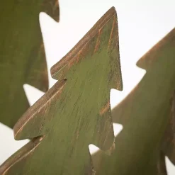 Ever Tree Wood Figurines, Set of 3 Christmas Decorations