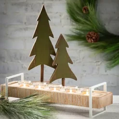 Ever Tree Wood Figurines, Set of 3 Christmas Decorations