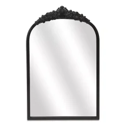 Kirklands Home Decorative Mirrors|Everlaine Modern Victorian Wall Mirror Black