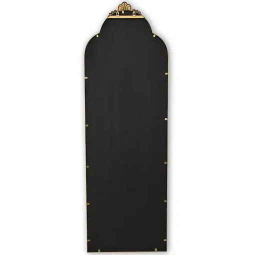 Kirklands Home Full Length & Floor Mirrors|Everlaine Modern Victorian Leaner Mirror Gold