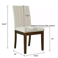 Kirklands Home Dining Chairs|Everly Taupe Upholstered Dining Chairs, Set of 2 Tan