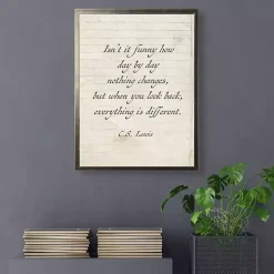 Kirklands Home Wall Quotes & Signs|Everything is Different Wall Plaque White