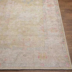 Kirklands Home Area Rugs|Faded Botanical Washable Area Rug, 6x9