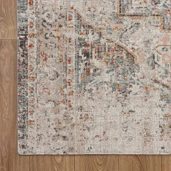 Kirklands Home Outdoor Rugs|Faded Turkish Indoor/Outdoor Area Rug, 5x7 Ivory