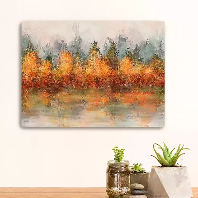 Fall Abstract Canvas Art Print, 24x18 in. Fall