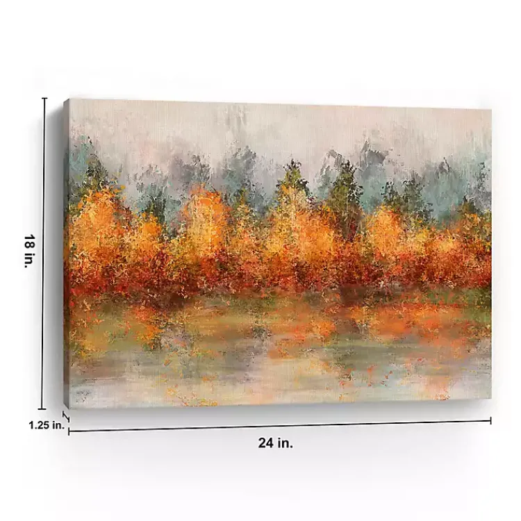 Fall Abstract Canvas Art Print, 24x18 in. Fall