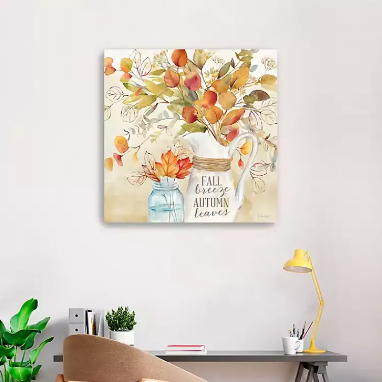 Fall Breeze Autumn Leaves Canvas Print, 30x30 in. Fall