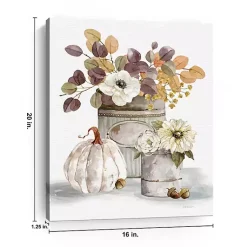 Hot Fall Florals Canvas Art Print, 16x20 in. Fall