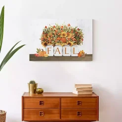 Sale Fall Florals in Jars Canvas Art Print Fall