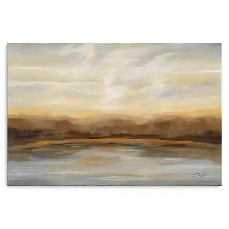 Kirklands Home Canvas Art|Fall Lake Sunset Canvas Art Print, 48x32 in.