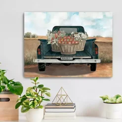 Fall Market Truck Canvas Art Print, 24x18 in. Fall