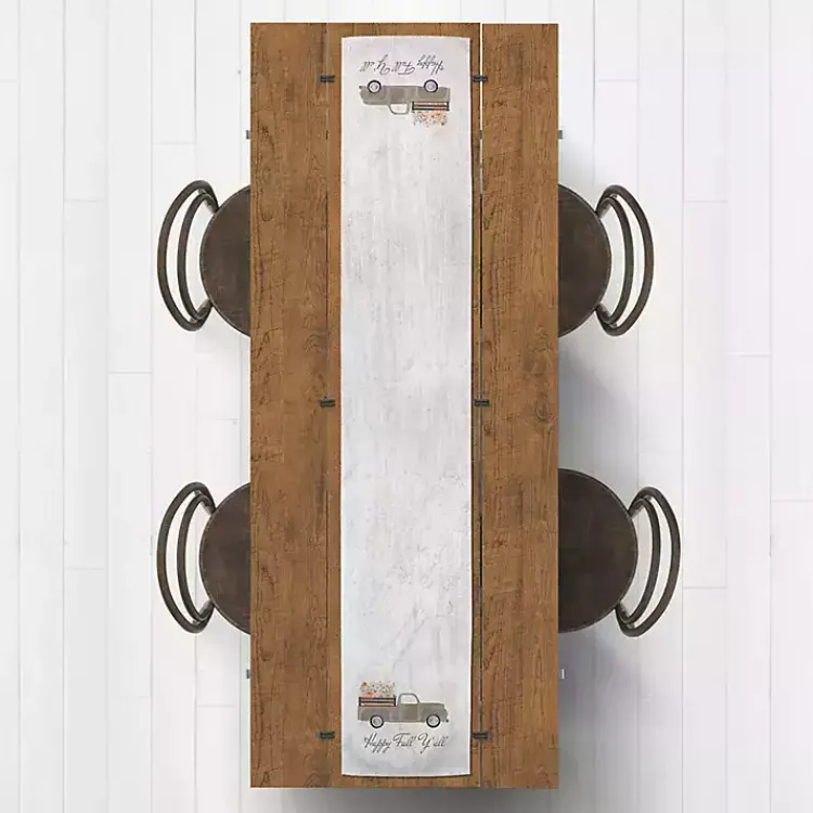 Kirklands Home Table Linens|Fall Ya'll Pumpkin Truck Harvest Table Runner