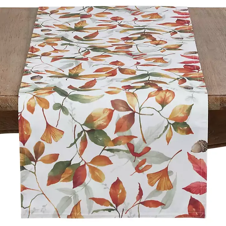 Kirklands Home Table Linens|Falling Leaves Acorn Harvest Table Runner
