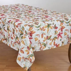 Kirklands Home Table Linens|Falling Leaves Acorn Harvest Table Cloth
