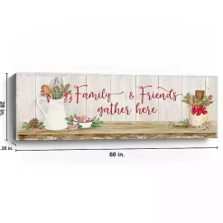Family & Friends Gather Here Canvas Print Christmas Art & Wall Decor