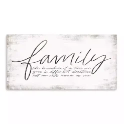 Kirklands Home Wall Quotes & Signs|Family Branches Canvas Art Print, 40x20 in. White