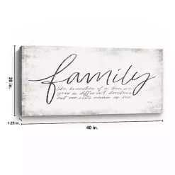 Kirklands Home Wall Quotes & Signs|Family Branches Canvas Art Print, 40x20 in. White