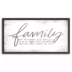 Kirklands Home Wall Quotes & Signs|Family Branches Framed Canvas Art Print, 42x22 in.