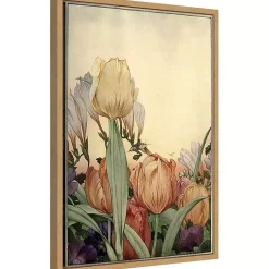 Kirklands Home Canvas Art|Fantasy Garden Tulip Framed Canvas Art Print