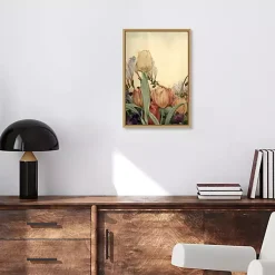 Kirklands Home Canvas Art|Fantasy Garden Tulip Framed Canvas Art Print