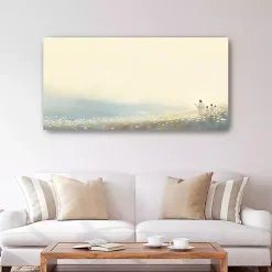 Kirklands Home Canvas Art|Far Green Hill Canvas Art Print, 30x60 Multi