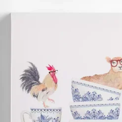 Kirklands Home Canvas Art|Farm Animal Dishes Canvas Art Print