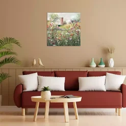 Kirklands Home Canvas Art|Farm in Bloom Canvas Art Print Multi