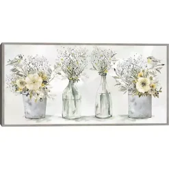 Kirklands Home Canvas Art|Farmhouse Bouquets Framed Canvas Art Print