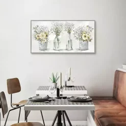 Kirklands Home Canvas Art|Farmhouse Bouquets Framed Canvas Art Print