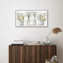 Kirklands Home Canvas Art|Farmhouse Bouquets Framed Canvas Art Print