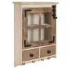 Kirklands Home Wall Storage|Farmhouse 2-Drawer Wall-Mounted Cabinet