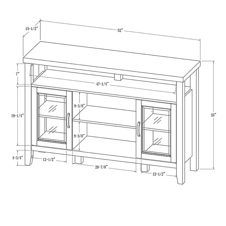 Kirklands Home Tv Stands & Media Consoles|Farmhouse Highboy Dark Walnut TV Stand Brown