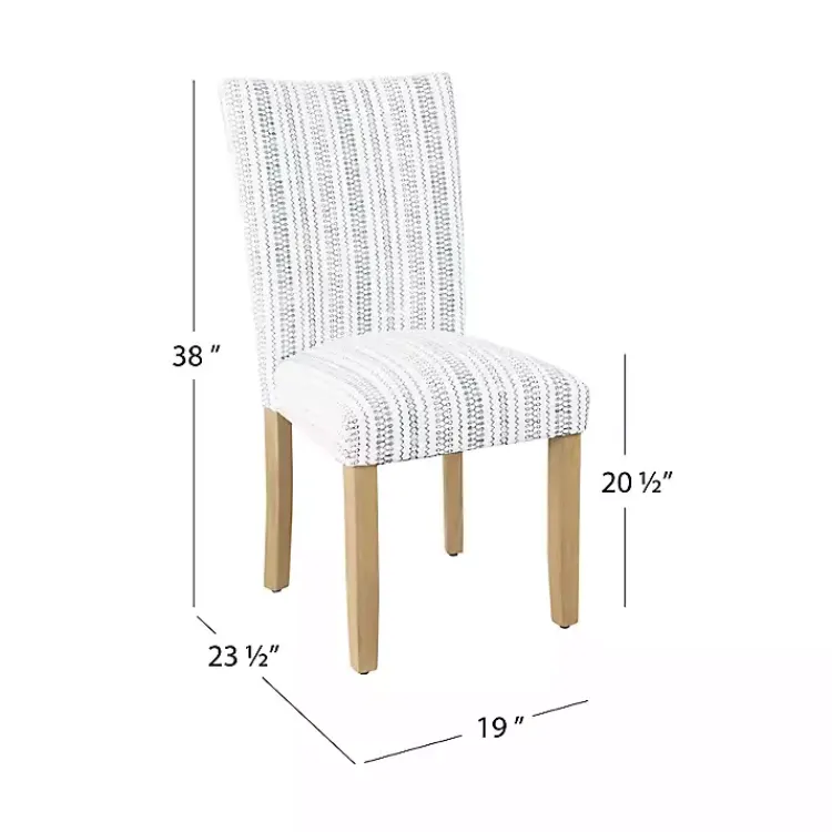 Kirklands Home Dining Chairs|Farmhouse Stripes Highback Dining Chairs, Set of 2
