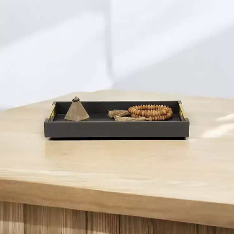 Faux Leather Snakeskin Tray Decorative Trays