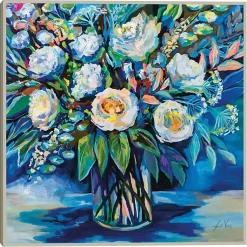 Kirklands Home Canvas Art|Feeling Framed Canvas Art Print Blue