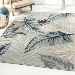 Kirklands Home Outdoor Rugs|Ferns and Palms Indoor/Outdoor Area Rug, 5x7