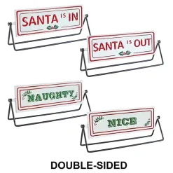 Festive Reversible 2-pc. Christmas Sign Set Christmas Decorations