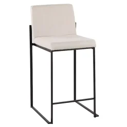 Kirklands Home Bar Stools & Counter Height Stools|Fiji Beige Upholstered Counter Stools, Set of 3 Tan