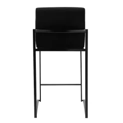 Kirklands Home Bar Stools & Counter Height Stools|Fiji Velvet Counter Stools, Set of 3 Black