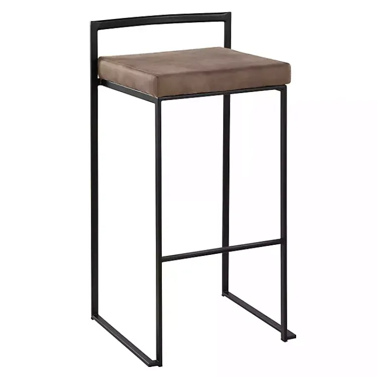 Kirklands Home Bar Stools & Counter Height Stools|Fiji Stackable Bar Stools, Set of 2 Brown