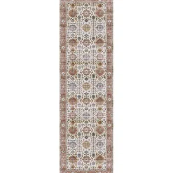 Kirklands Home Area Rugs|Fiona Vintage Bordered Runner, 2x7