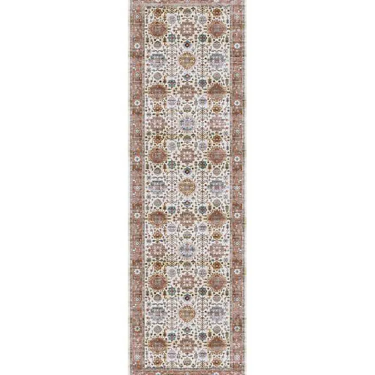 Kirklands Home Area Rugs|Fiona Vintage Bordered Runner, 2x7