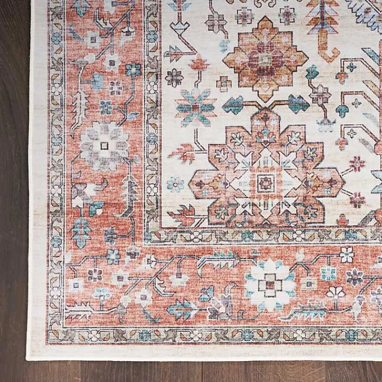 Kirklands Home Area Rugs|Fiona Vintage Bordered Runner, 2x7