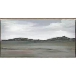 Kirklands Home Canvas Art|Firm Path Abstract Framed Canvas Art Print Gray