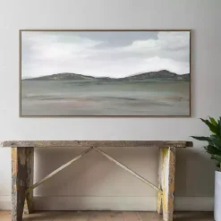 Kirklands Home Canvas Art|Firm Path Abstract Framed Canvas Art Print Gray