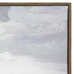 Kirklands Home Canvas Art|Firm Path Abstract Framed Canvas Art Print Gray