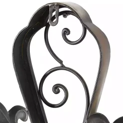 Kirklands Home Wall Plaques|Fleur De Lis Traditional Metal Cross Wall Plaque Brown