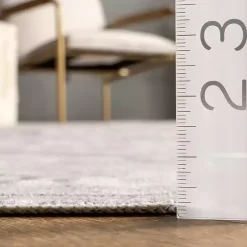 Kirklands Home Area Rugs|Flo Vintage Medallion Washable Area Rug, 5x8 Gray