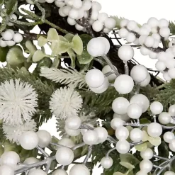 Best Flocked Eucalyptus and Pine Christmas Wreath Christmas Wreaths