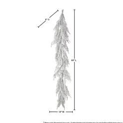 Best Flocked Norfolk Pine Garland Christmas Arrangements & Garland